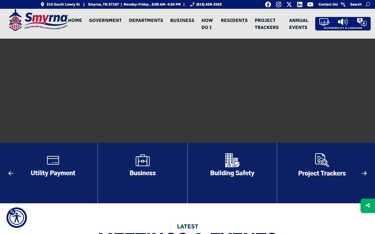 Smyrna Divorce Records city government reference