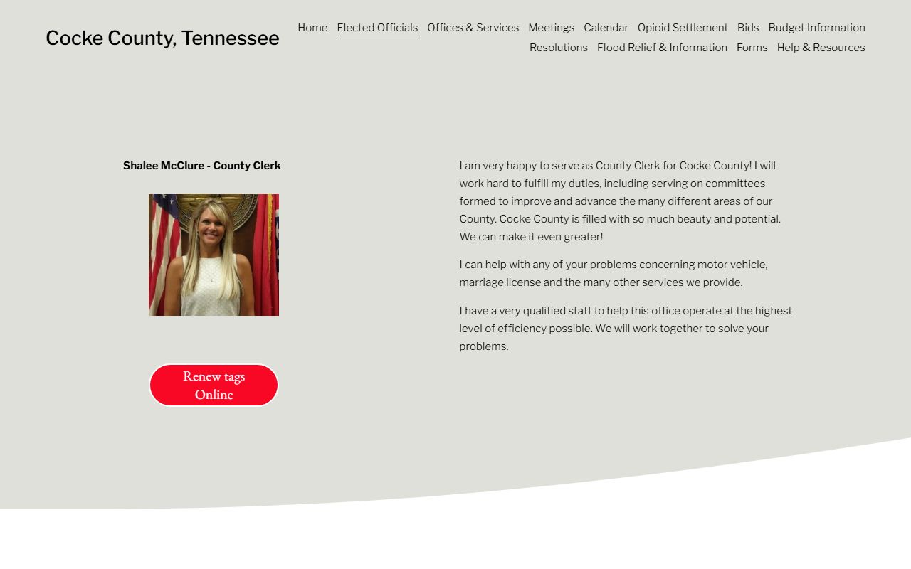 Cocke County Divorce Records county clerk image