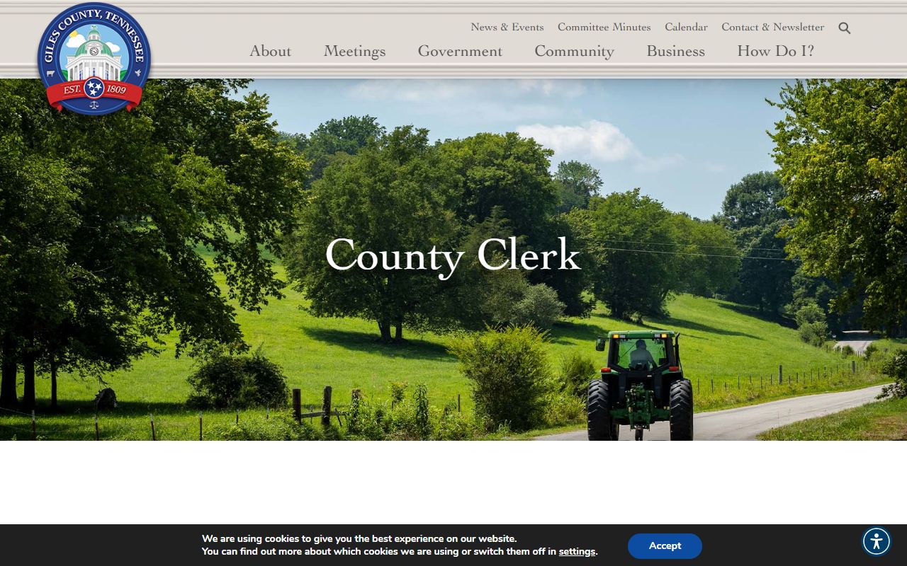 Giles County Divorce Records clerk office guide