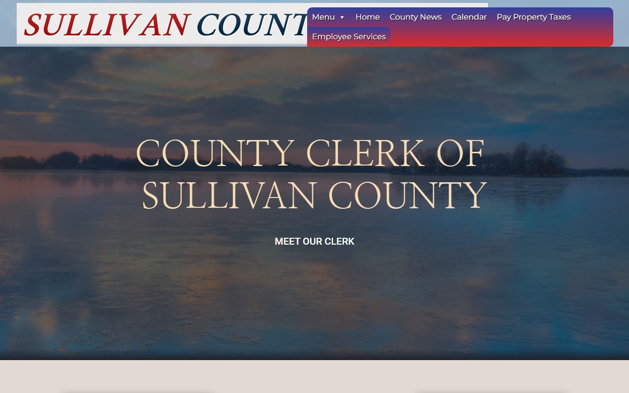 Sullivan County Divorce Records county clerk page